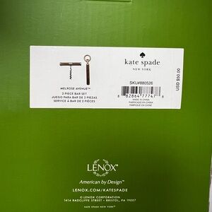 LENOX Kate Spade Woven Rope Bar Set Nautical Gold